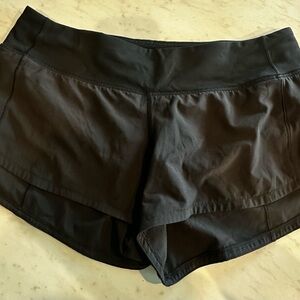Lululemon athletica Black Layered Athletic Shorts